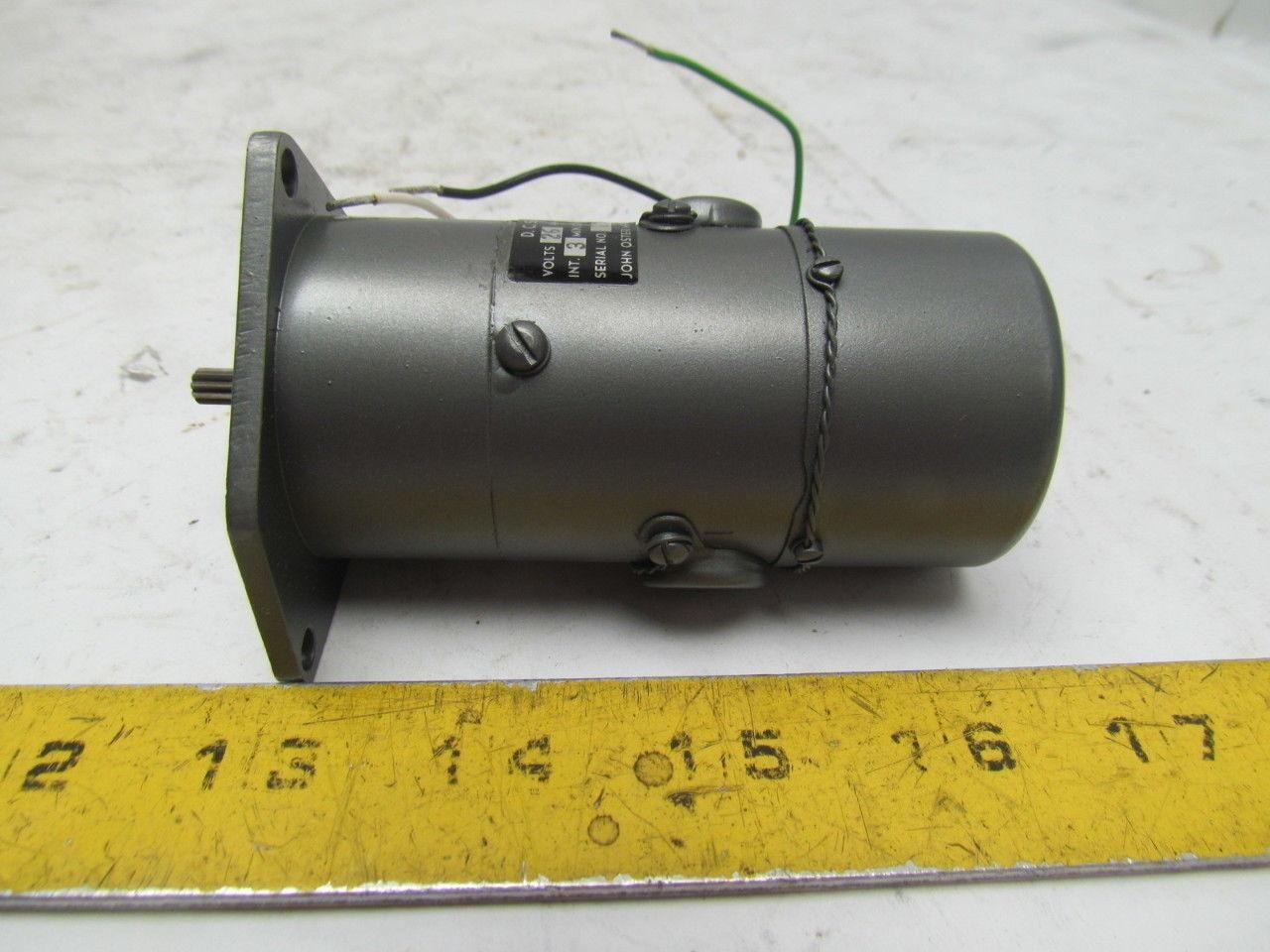 John Oster Mfg.Co. BUB360-1 26VDC Motor W/Brake 2.2Amps .02HP 14500RPM