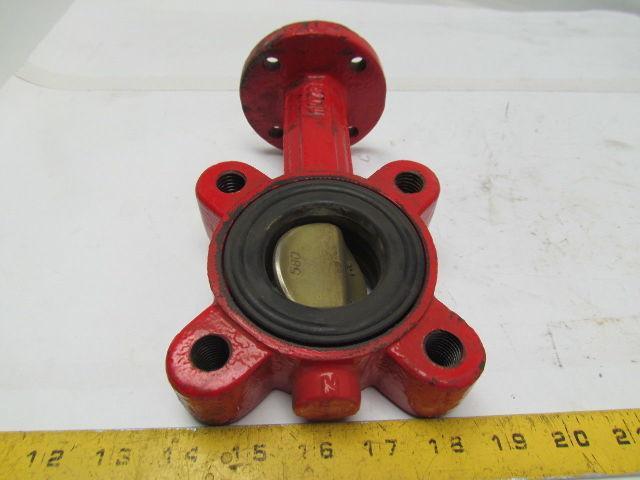 Bray International 1073A 2" Butterfly Valve Ductile Iron EPDM Seal 4 Lug Style