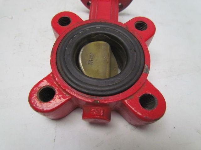 Bray International 1073A 2" Butterfly Valve Ductile Iron EPDM Seal 4 Lug Style