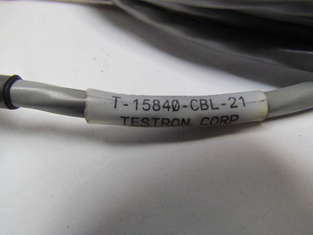 Testron T-15840-CBL-21 Printer Cable Assembly 25 Pin Male Flat 6 Pin Male Round