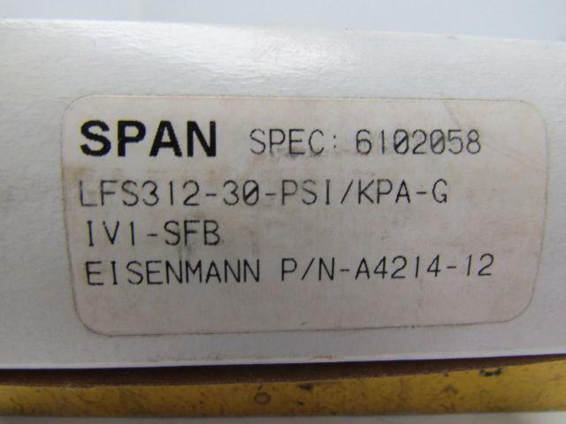 Eisenmann LFS-312-30 3.5" Dial Glycerin Liquid Filled Pressure Gauge Bottom Stem