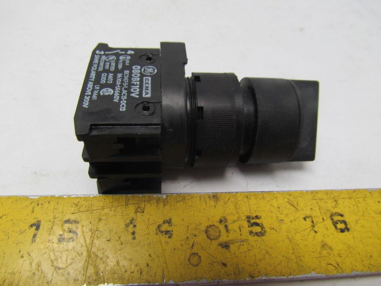 GE General Electric 080BF10V CEMA 2 Position Matain Switch NO Contact