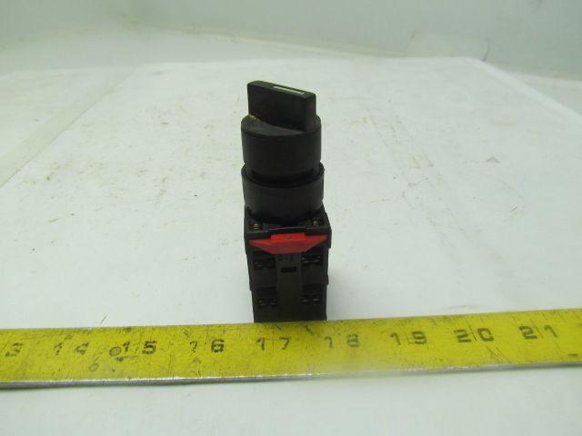 GE General Electric 080BF10V / 080B11V 2 Position Selector Switch