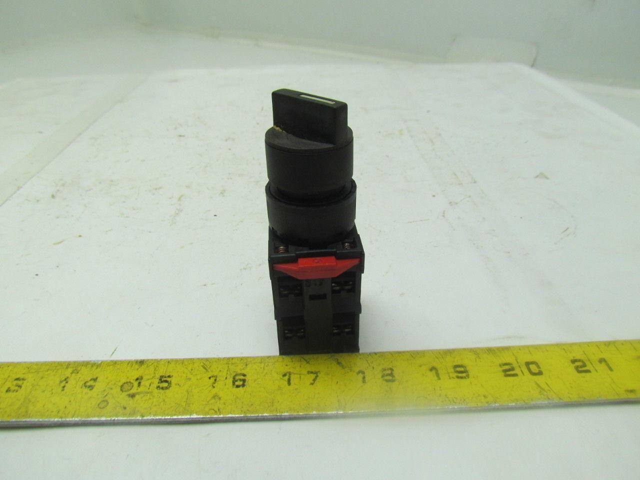 GE General Electric 080BF10V / 080B11V 2 Position Selector Switch