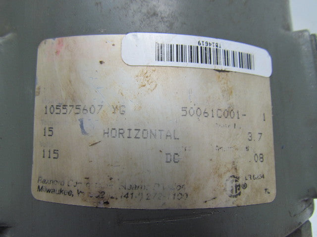 Rexnord Stearns 105575607-YG Electric Motor Brake Horizontal 115VDC 15Lbs Torque
