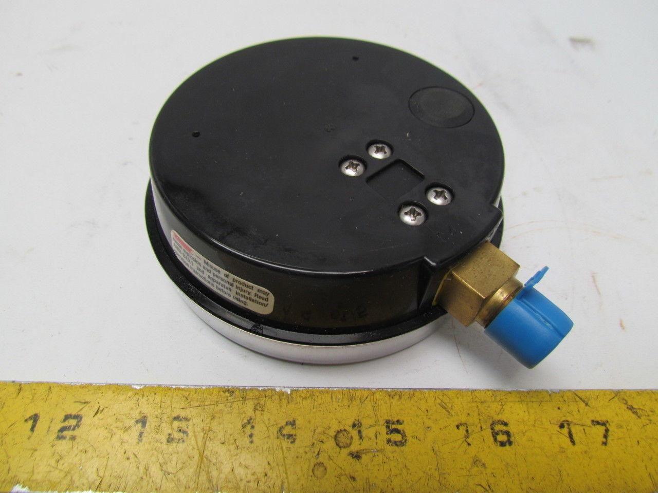 Span Eisenmann LSF-310-100 KPA-SFB-G 4" Diameter 1/4"npt Bottom Mount 0-100 PSI
