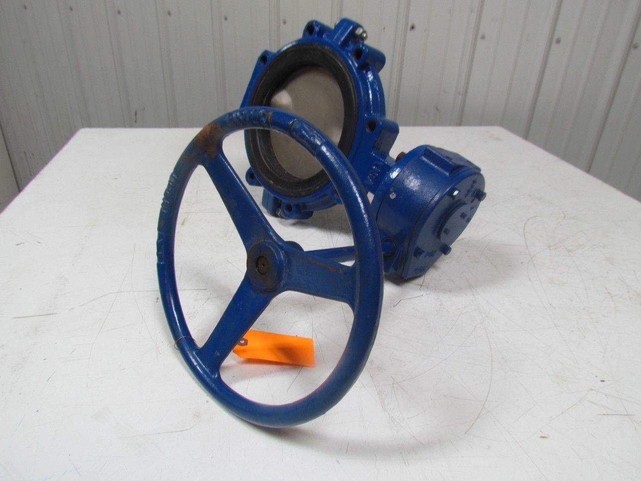 Keystone FIG. 920 8" Butterfly Valve 30:1 Ratio Gearbox Hand Wheel New