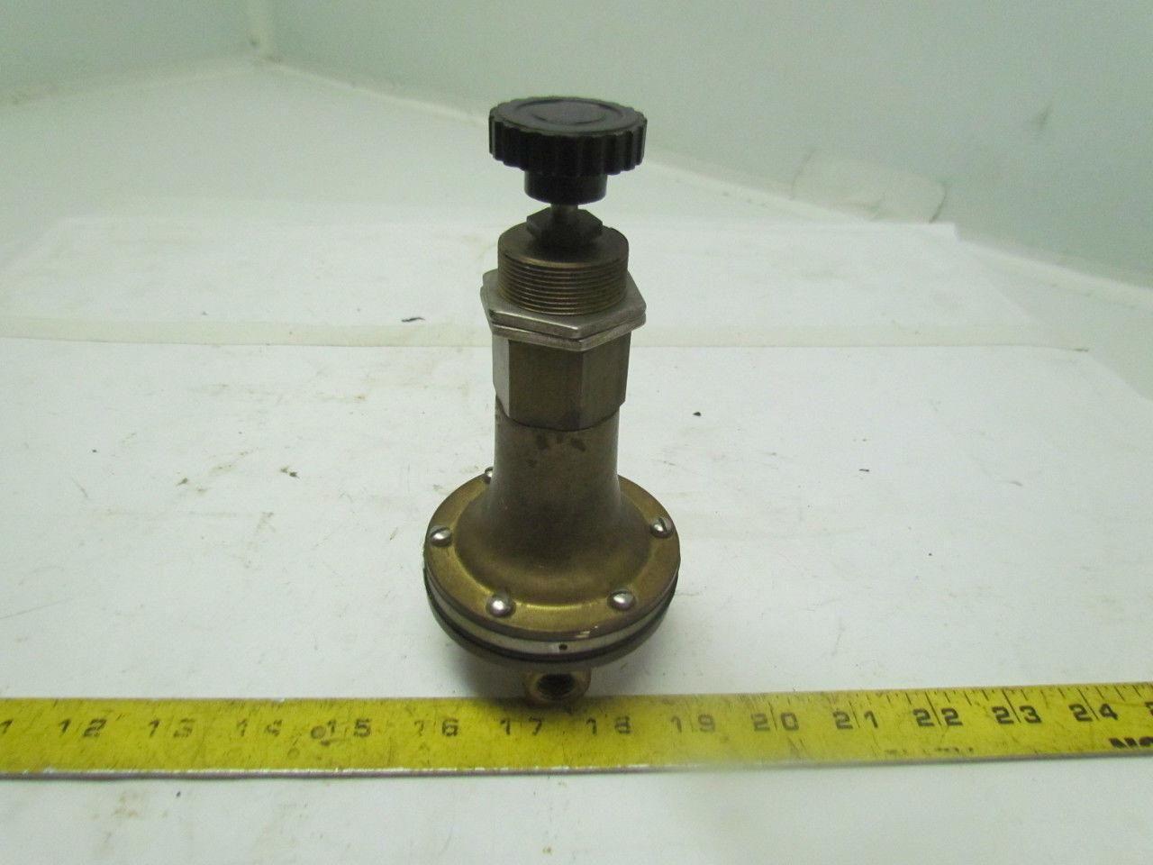 ITT Conoflow H20VT 0 30 Brass Pneumatic Air Regulator 1/4"npt