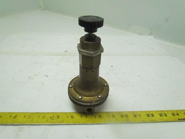 ITT Conoflow H20VT 0 30 Brass Pneumatic Air Regulator 1/4"npt