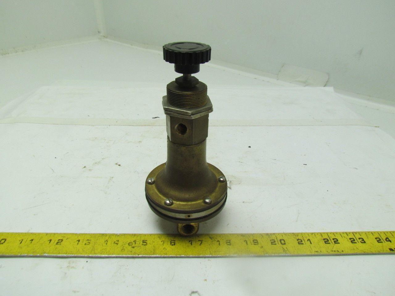 ITT Conoflow H20VT 0 30 Brass Pneumatic Air Regulator 1/4"npt
