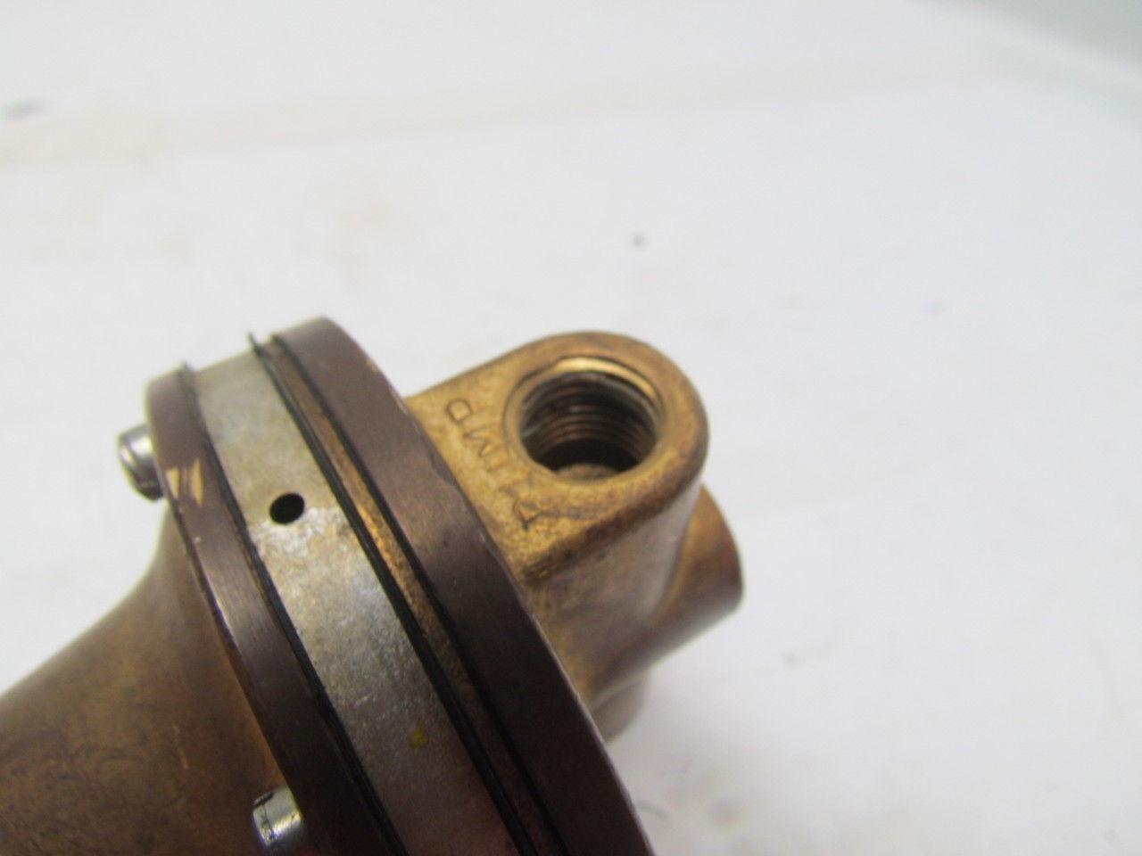 ITT Conoflow H20VT 0 30 Brass Pneumatic Air Regulator 1/4"npt