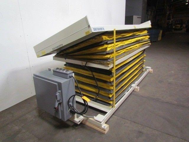 Southworth LSD5.24 Hydraulic Scissor Lift w/Tilting Table 46"x112" 5000 Lb Cap