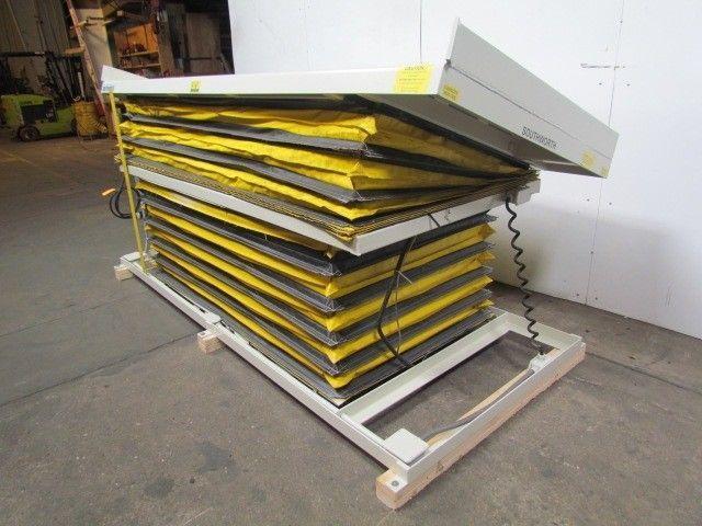 Southworth LSD5.24 Hydraulic Scissor Lift w/Tilting Table 46"x112" 5000 Lb Cap