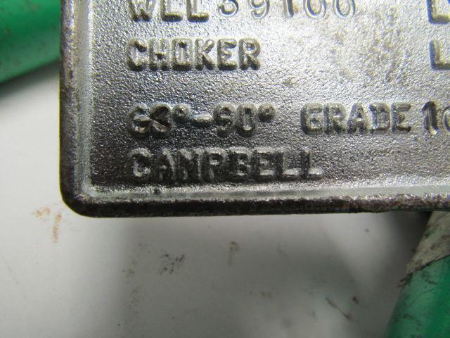 Campbell 5/8" Cam Alloy Single Basket Chain Sling And Hitch 2' 2" WLL 39,100Lbs