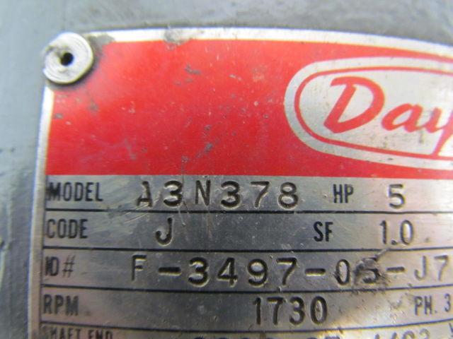 Dayton Electric A3N378 5HP 460Volt 1730RPM 60HZ