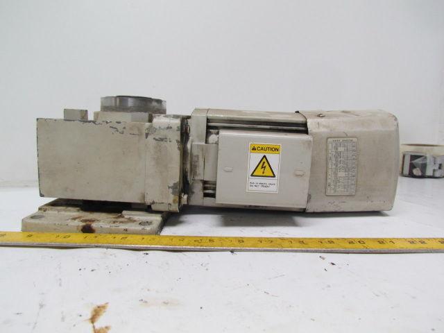 Mitsubishi GM-H2FB-RH Geared Electric Motor 1:20 Ratio 3PH 75RPM Shaft 29.70MM