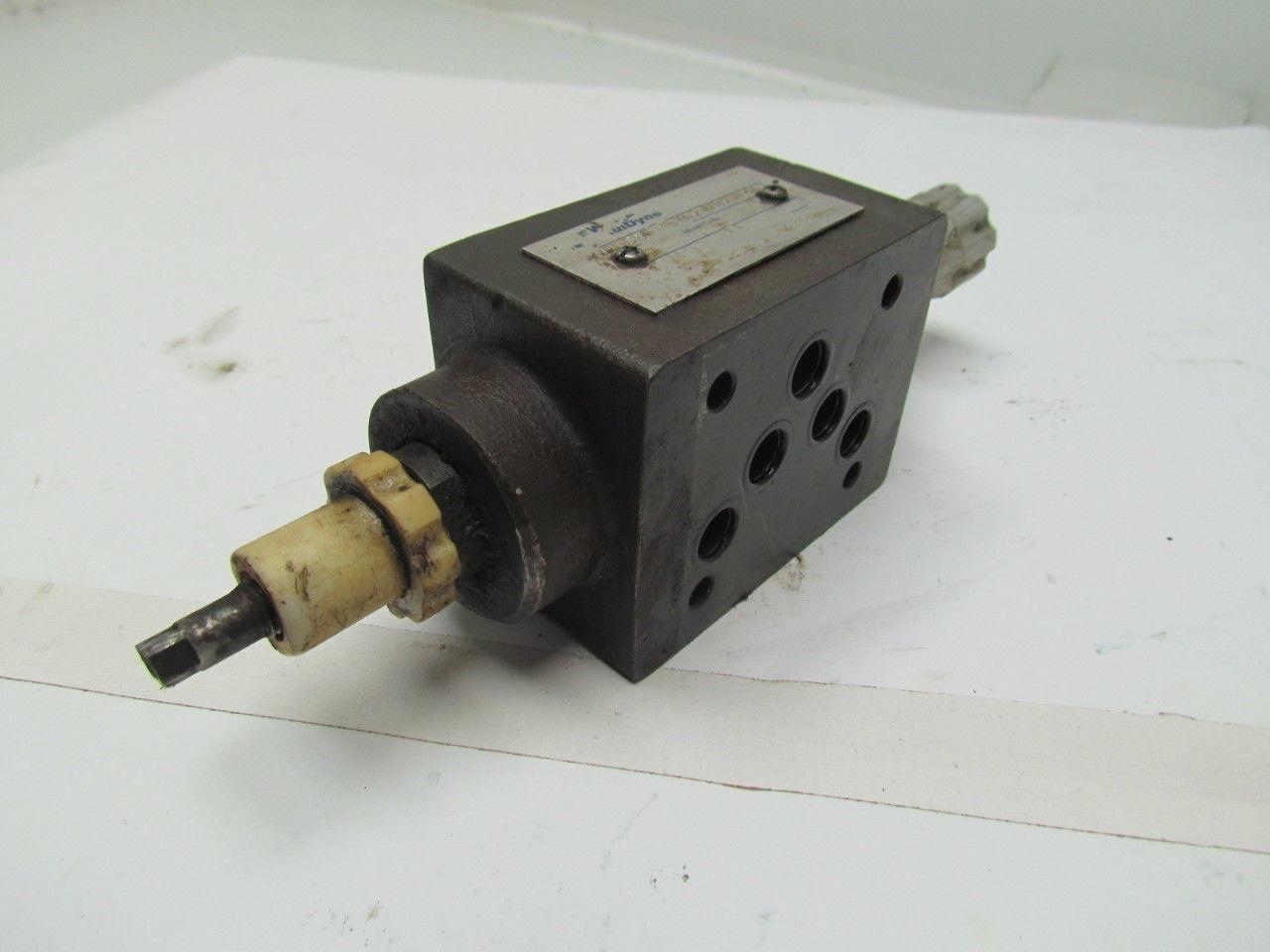 Western Fluidyne WFDGMFN5YA2WB2W41 Hydraulic control valve adjustable lot of 5