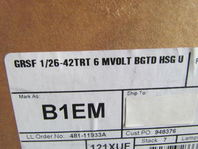 Lithonia GRSF 1/26-42TRT 6 Mvolt BGTD HSG U 120-277V light Fixture w/Mount