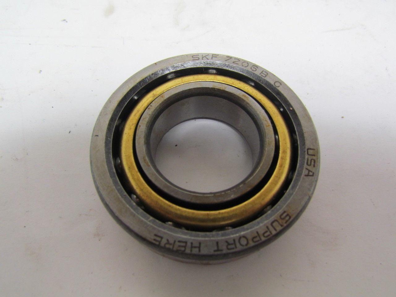 SKF 7206B Angular Contact Ball Bearing Single Row 30MM ID 16MM Width 62MM OD