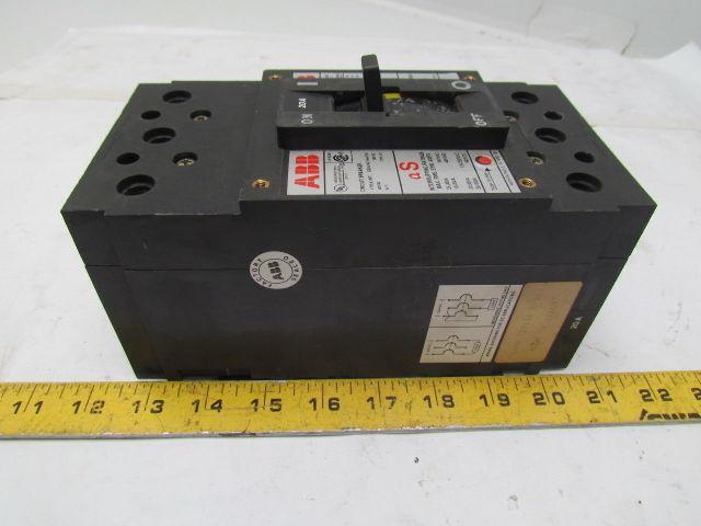 ABB UXAB 727131 R 103 3 Pole 20A Circuit Breaker 480VAC 500VDC