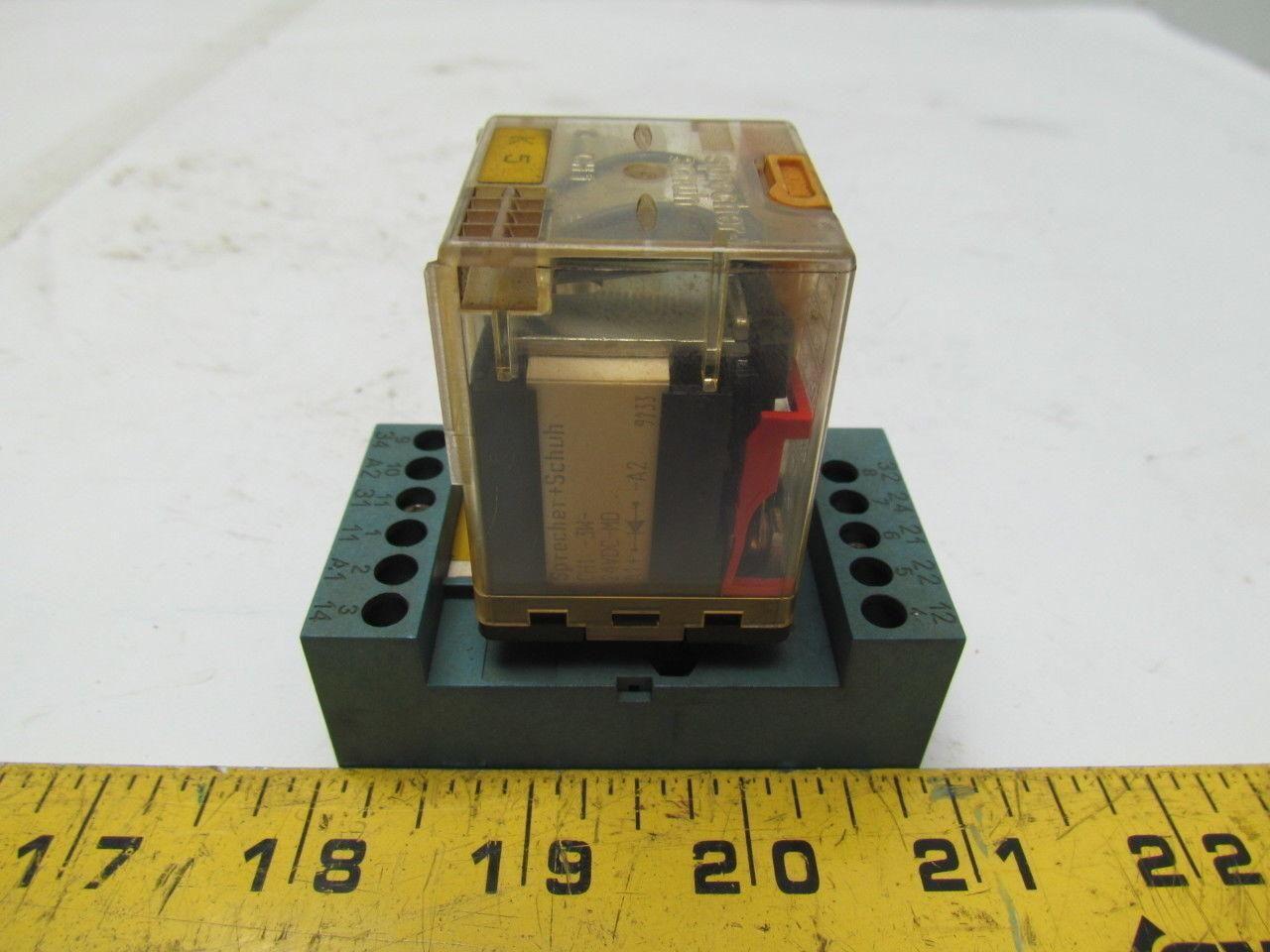 Specher Schuh CH1-3W-24VDC-MD 24V DC Relay W/Base