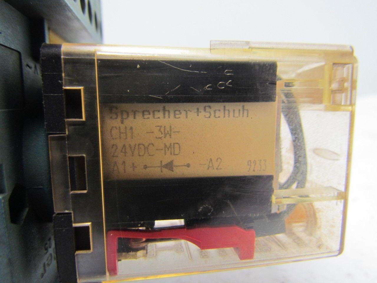 Specher Schuh CH1-3W-24VDC-MD 24V DC Relay W/Base