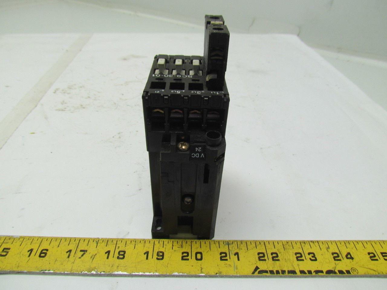 ABB BC9-30-01 CA7 Contactor Relay Motor Starter W/Aux Contacts 24V Coil
