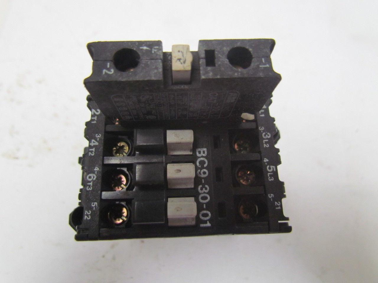 ABB BC9-30-01 CA7 Contactor Relay Motor Starter W/Aux Contacts 24V Coil