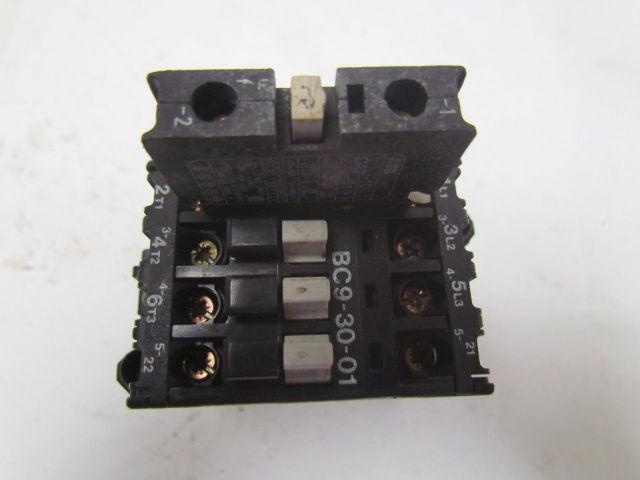 ABB BC9-30-01 CA7 Contactor Relay Motor Starter W/Aux Contacts 24V Coil