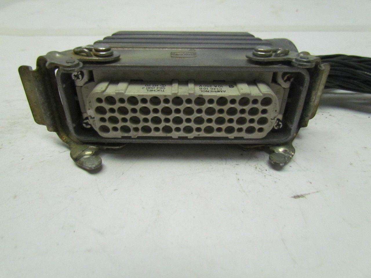 Amphenol Tuchel C146 10B 064 000 2 10A 250V Female Plug Connector W/Housing