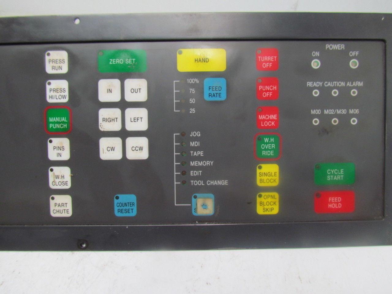 Wiedmann OYD-209A CNC Turret Press Operator Interface Panel