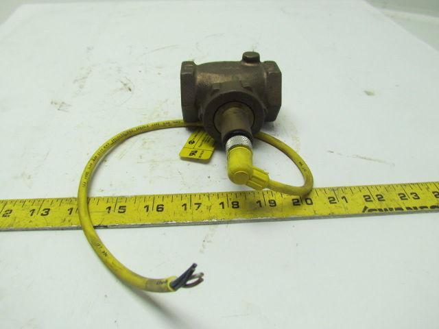 Gems 1" Adjustable Flow Sensor Switch W/Removable 69403 TPC Wire Cable Brass