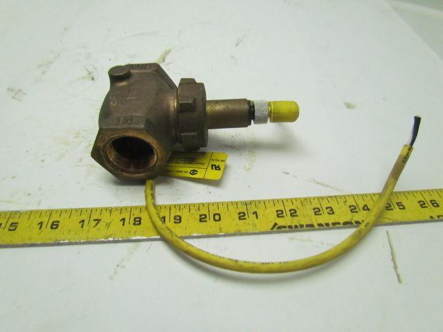 Gems 1" Adjustable Flow Sensor Switch W/Removable 69403 TPC Wire Cable Brass