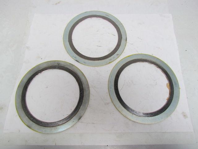 Lamons 6 300 Spiral Wound Flange Gasket 7-1/8"ID 9-7/8"OD Lot of 3