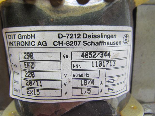 Intronic AG CH8207 Transformer Type EFZ