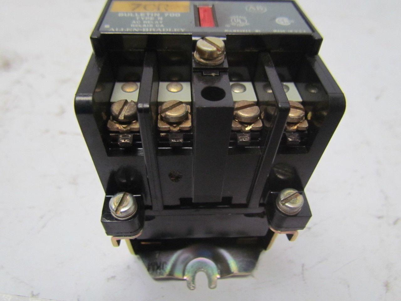 A-B Allen Bradley 700-N400A1 Control Relay 120V Coil Ser C