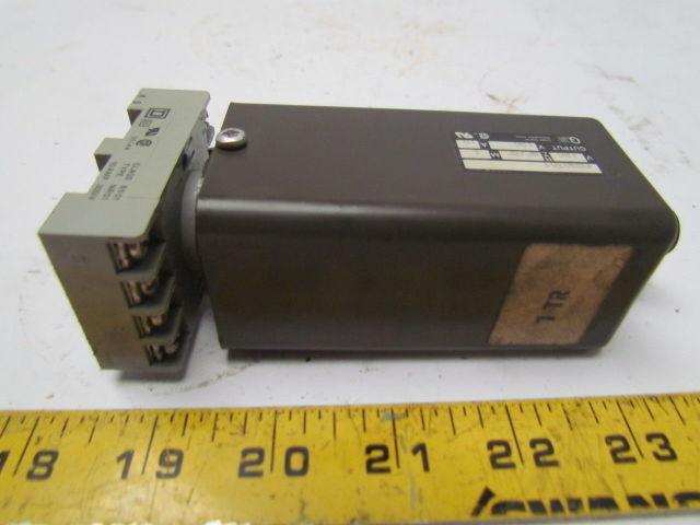 Eagle Signal CG907Q3 120V AC/DC Time Delay Relay w/Base 0.25-1.75 Sec