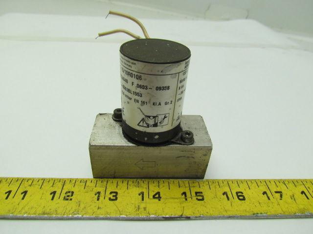 Krom Schroder VG 15/10R01Q6 Gas Solenoid Valve 1/2"npt Ports 100mbar 120V 8VA