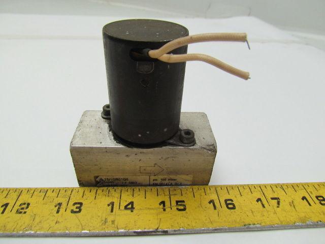 Krom Schroder VG 15/10R01Q6 Gas Solenoid Valve 1/2"npt Ports 100mbar 120V 8VA
