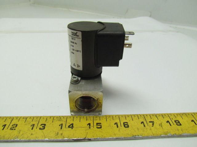 Krom Schroder VG 15/10R01Q6 Gas Solenoid Valve 1/2"npt Ports 100mbar 120V 8VA