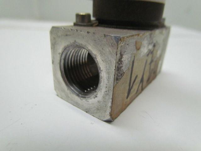 Krom Schroder VG 15/10R01Q6 Gas Solenoid Valve 1/2"npt Ports 100mbar 120V 8VA