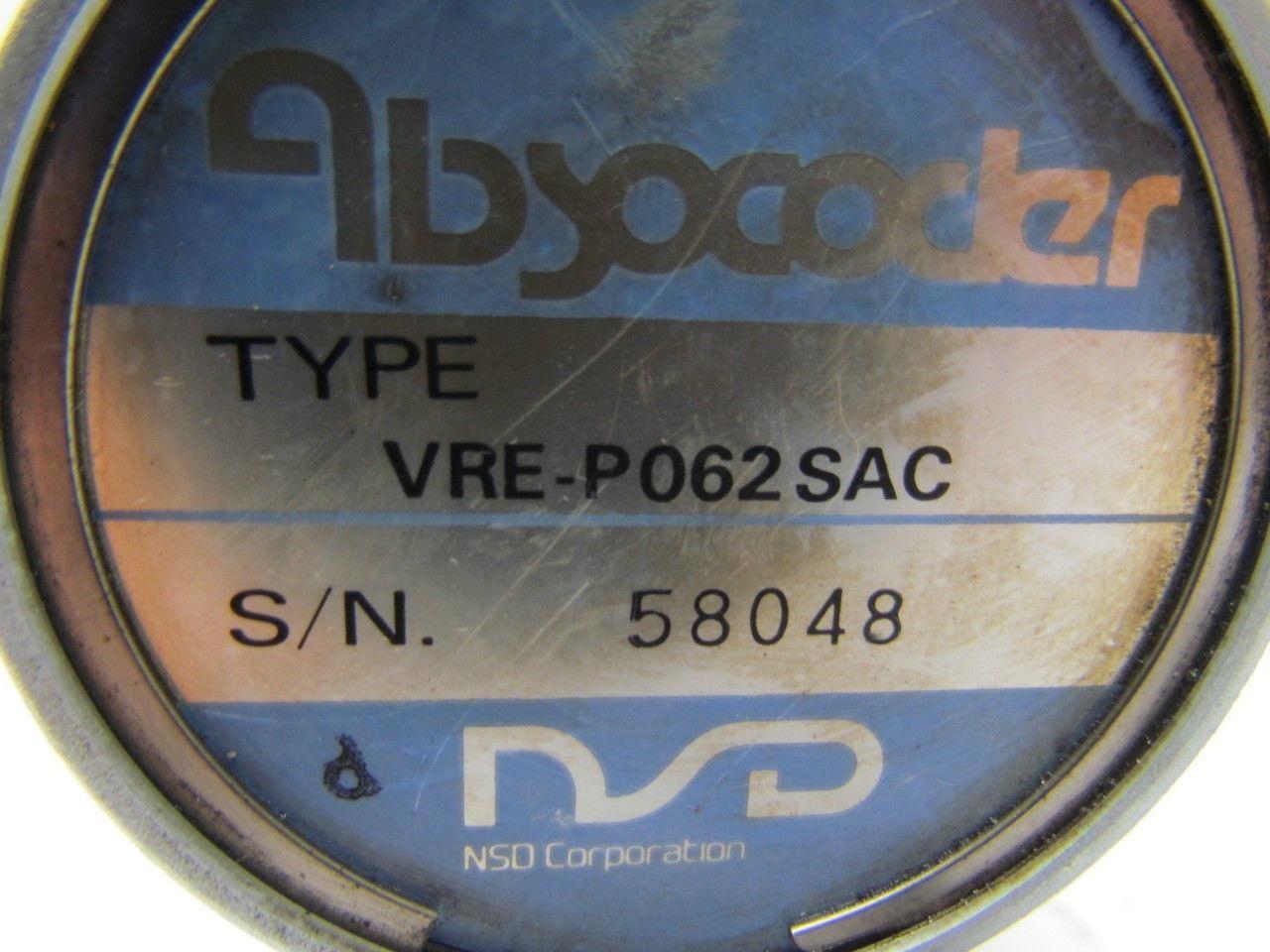 NSD Absocoder VRE-P062SAC Position Sensor Single turn 8192 divisions 3600 rpm