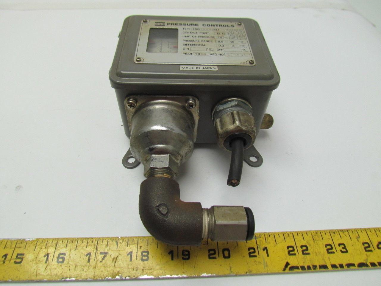 SM ISG130-031-XJ Pressure Control Pressure limit 15KGF/CM squared