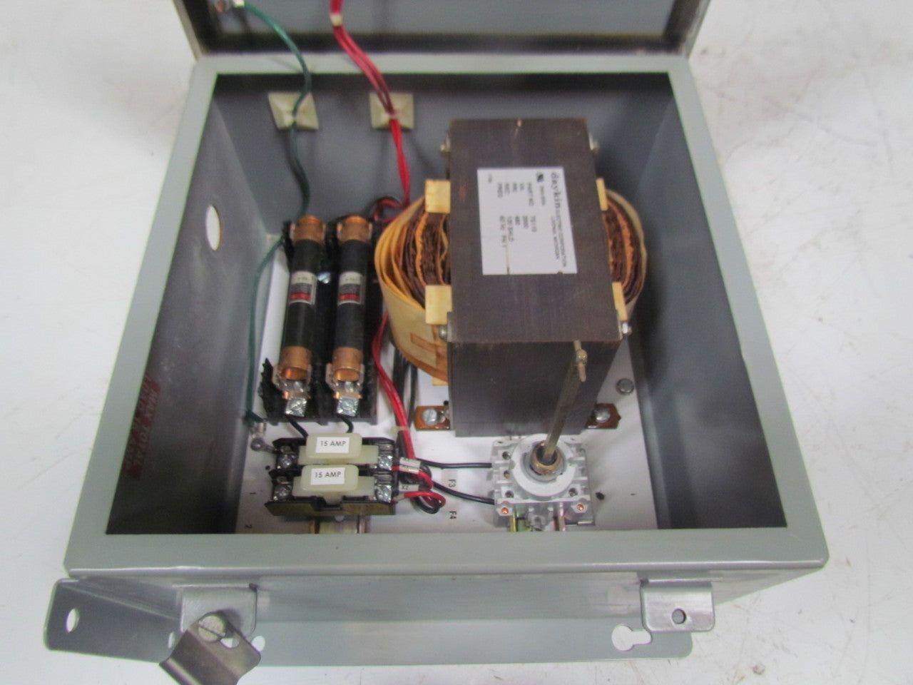 Daykin Elec. GPFS-01 LS Enclosed Transformer Disconnect 2000VA 480V Pri 120V Sec