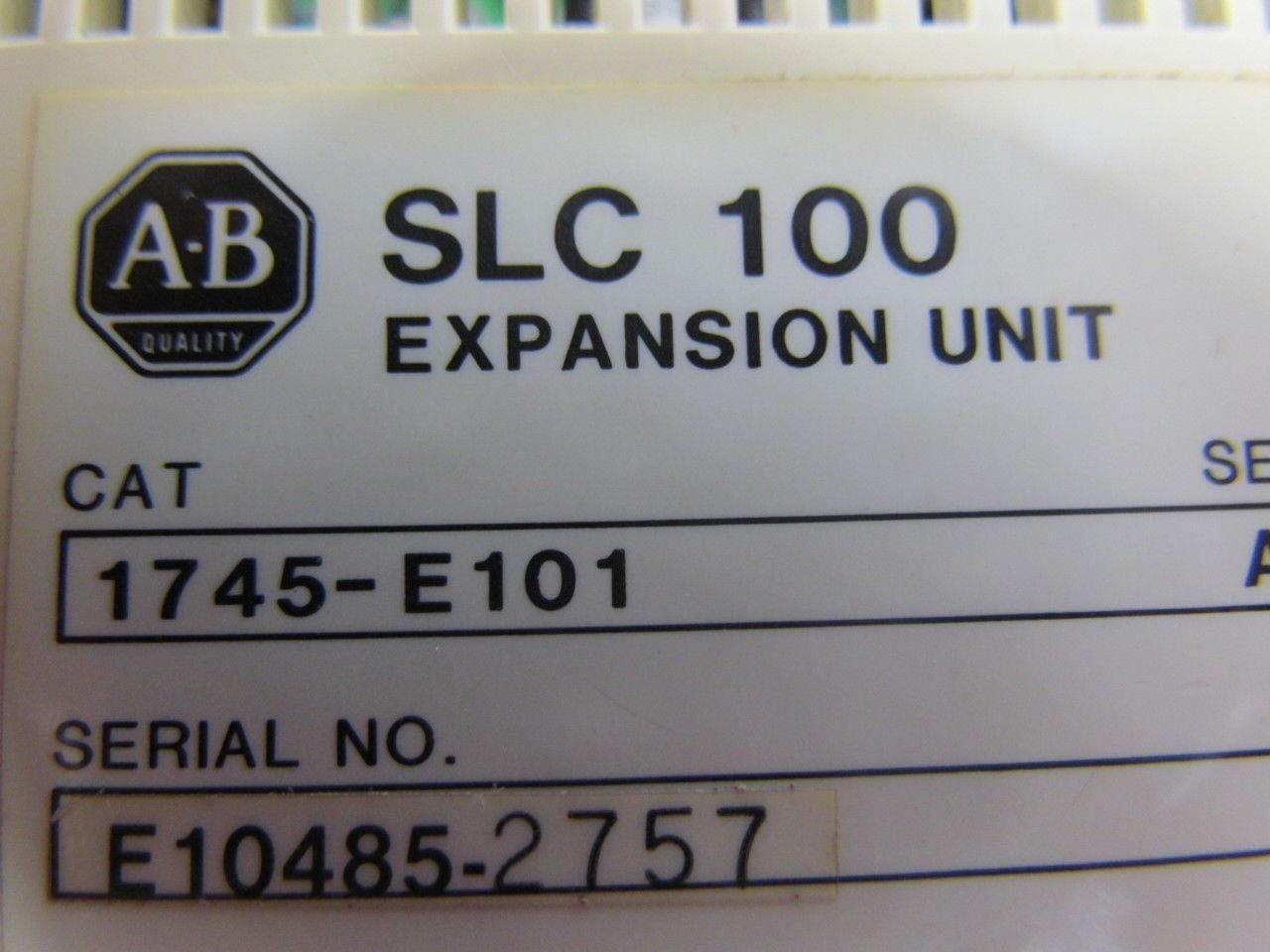 Allen Bradley SLC100 1745-E101 Programmable Controller Expansion Unit Ser A