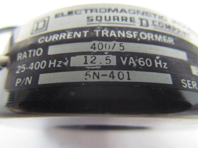 Square D 5N-401 Current Transformer 400/5 25-400 HZ
