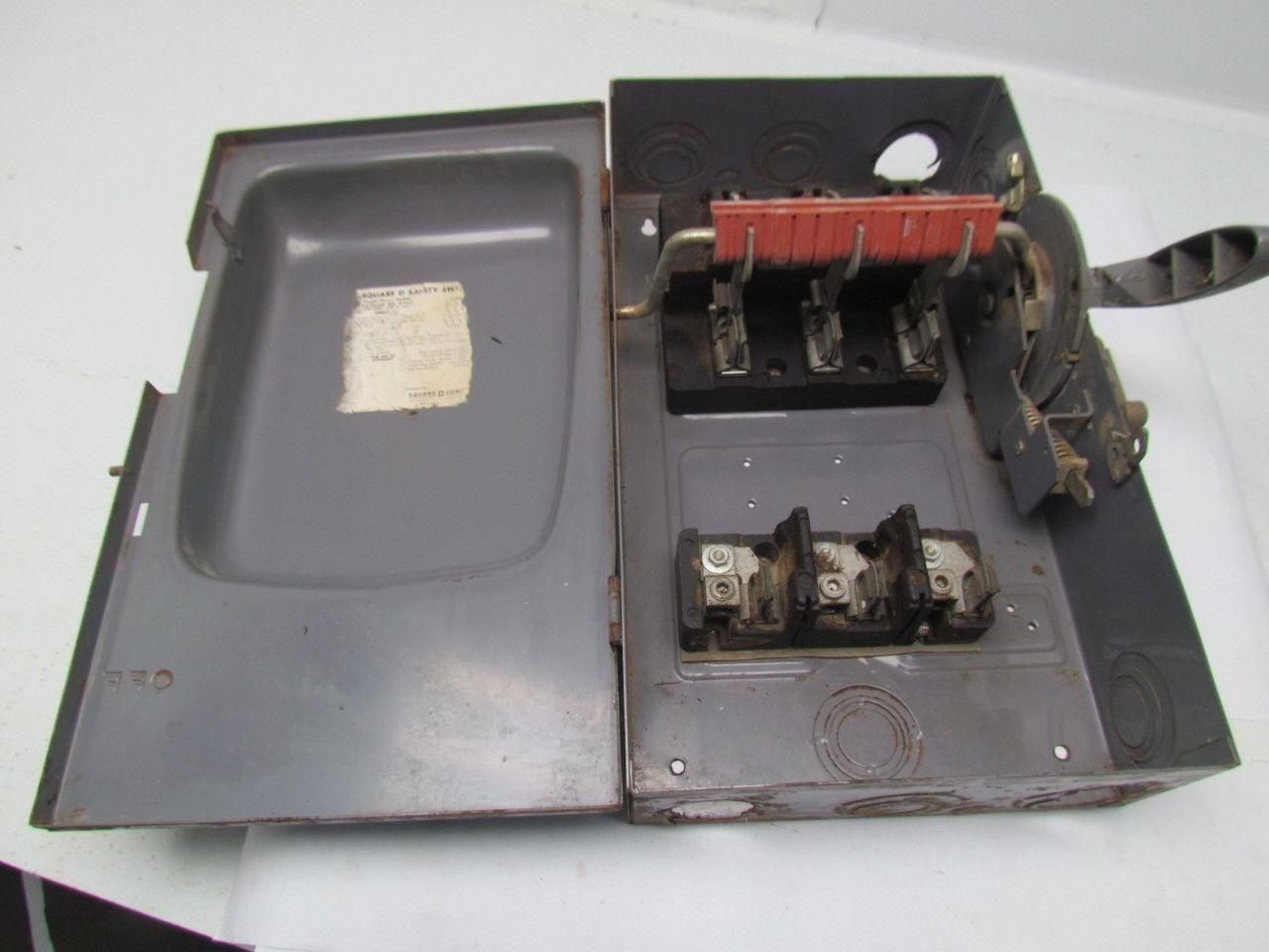 Square D H363 Safety Switch 100A 600V 3P Fused