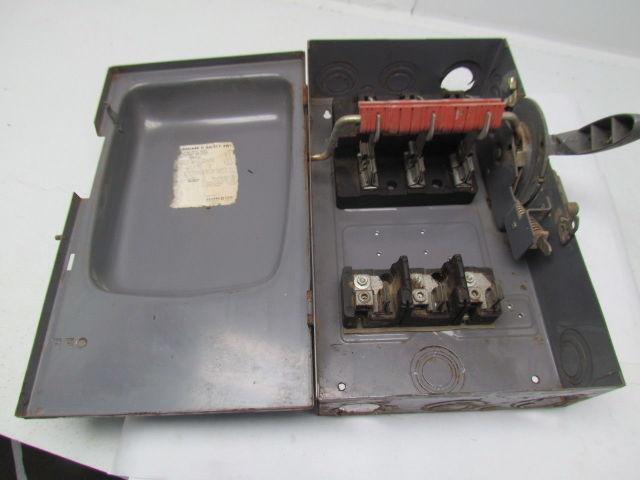 Square D H363 Safety Switch 100A 600V 3P Fused