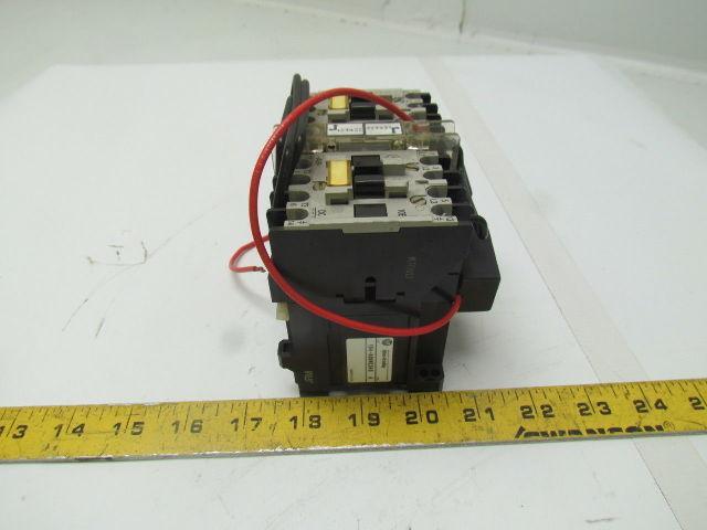 Allen Bradley 104-AO9NZ243 Ser A Reversing Contactor 600V 9A w/24VDC Coil
