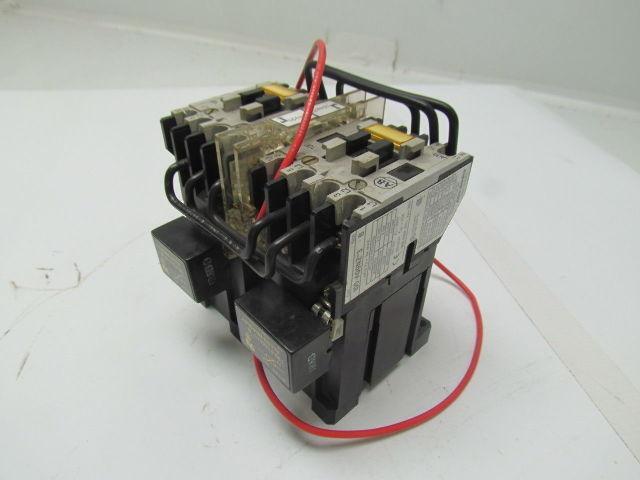 Allen Bradley 104-AO9NZ243 Ser A Reversing Contactor 600V 9A w/24VDC Coil